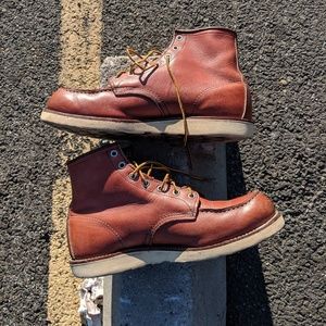 Men's used Red Wing Mic toe boots #8131 Size 10E